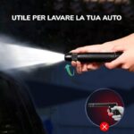 Kit ugello tubo giardino pistola in metallo getto fote pressione acqua auto - immagine 2