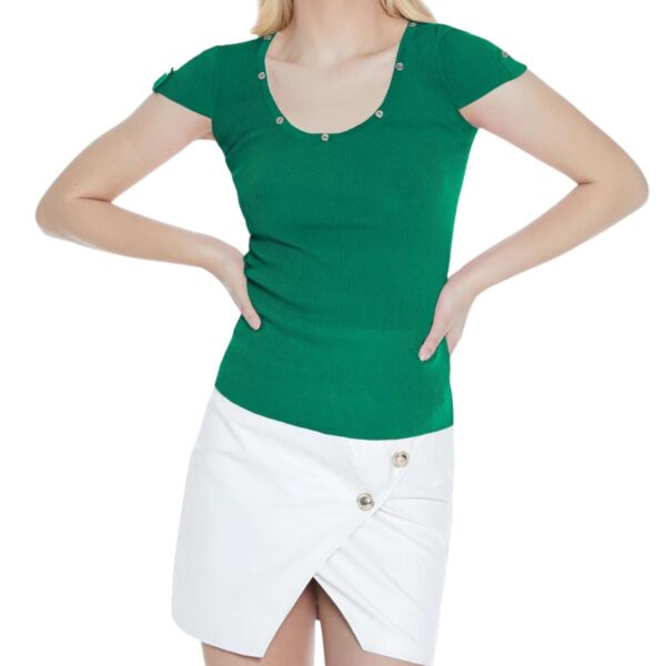Maglia a costine con bottoni Relish
