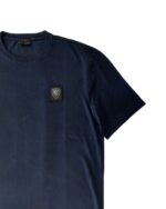 T-shirt blu Blauer con logo nero - immagine 2