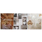 Tovaglia plastificata shabby, fiori, maiolica, frutta, multicolor stili e misure - immagine 2