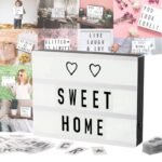 Lavagna led luminosa luce lettere numeri insegna messaggio lightbox cinema