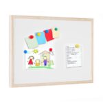 LAVAGNA LAVAGNETTA MAGNETICA BIANCA CANCELLABILE UFFICIO BAMBINI CUCINA 40x60