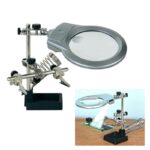 Lente di ingrandimento tavolo luce led pinze morsetti saldature terza mano 20 x