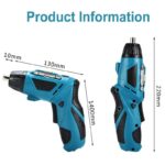 Avvitatore elettrico cacciavite mini trapano giravite ricaricabile USB cordless - immagine 9