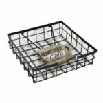 Porta tovaglioli industriale con fermo da tavola cucina metallo vintage retrò