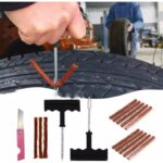 Kit riparazione pneumatici 22 Pezzi Antiforatura Auto Moto Bici 0.6X10cm 3x5cm - immagine 3