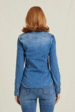 Camicia Take Two western denim lavaggio medio - immagine 3