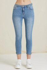 Jeans Take Two denim capri lavaggio chiaro