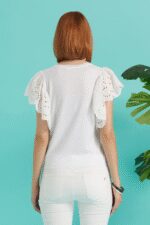 Maglia Take Two Lyocell manica sangallo - immagine 3