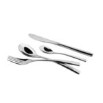 Set posate 24 pezzi servizio acciaio inox lucido inossidabile classico 6 persone - immagine 2