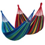 AMACA RINFORZATA DA CAMPEGGIO RESISTENTE FINO 200KG ANTI STRAPPO RIGHE 210X80CM
