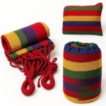 AMACA RINFORZATA DA CAMPEGGIO RESISTENTE FINO 200KG ANTI STRAPPO RIGHE 210X80CM - immagine 6