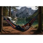 AMACA RINFORZATA DA CAMPEGGIO RESISTENTE FINO 200KG ANTI STRAPPO RIGHE 210X80CM - immagine 7