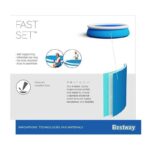 Piscina Bestway Fast Set 57273 366x76 cm Giardino Fuori terra + Kit riparazione - immagine 4