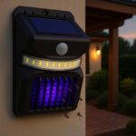 4 Pezzi Lampada Solare Anti zanzare insetti sensore movimento esterno interno - immagine 2