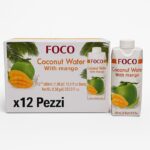 12 Pezzi Bevanda Acqua di Cocco con succo di Mango Drink 100% Naturale 500ml