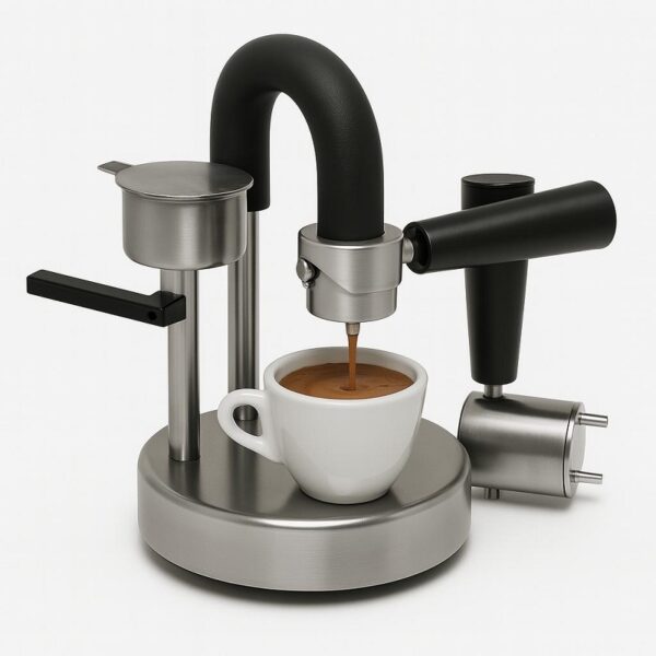 Kamira Macchina caffè Espresso Moka kit con braccetto singolo e doppio cremoso