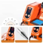 Stazione saldante di saldatura kit saldatore a stagno professionale 80W 480° - immagine 3