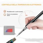 Stazione saldante di saldatura kit saldatore a stagno professionale 80W 480° - immagine 5