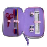 Astuccio Gabby's dollhouse completo 3 zip scuola elementare pennarelli Giotto - immagine 4