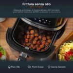 Friggitrice ad Aria professionale Digitale 8 programmi compatta 1400W 4,7 LT - immagine 3