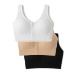 Reggiseno apertura davanti frontale a ferretto post operatorio coppe estraibili - immagine 2