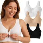 Reggiseno apertura davanti frontale a ferretto post operatorio coppe estraibili