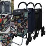 Carrello Spesa 3 Route 60 Lt. Robusto Borsa imbottitura solida Termico surgelati