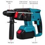 Kit 3 in 1 Trapano Tassellatore, Smerigliatrice, Avvitatore impulsi a batteria - immagine 2