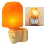 Lampada di sale rosa dell'Himalaya naturale salgemma applique muro luce notturna - immagine 2