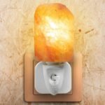 Lampada di sale rosa dell'Himalaya naturale salgemma applique muro luce notturna - immagine 3