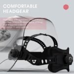 MASCHERA PER SALDATURA AUTOMATICA CON CASCO PROTETTIVO TIG, MMA, MIG/MAG | Nero - immagine 6