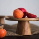 Alzata alzatina legno centrotavola buffet dolci patisserie torte bar hotel 25 cm - immagine 2