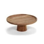 Alzata alzatina legno centrotavola buffet dolci patisserie torte bar hotel 25 cm - immagine 6