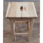 Sgabello sedia in legno di pino colore naturale casa interno bar pub ristorante - immagine 3