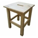 Sgabello sedia in legno di pino colore naturale casa interno bar pub ristorante - immagine 4