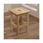 Sgabello sedia in legno di pino colore naturale casa interno bar pub ristorante - immagine 5