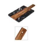 Tagliere marmo legno casa bar ristorante salumi formaggi antipasti 38x18 cm - immagine 5