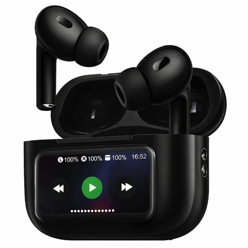 Cuffie Auricolari controllo Display Touch Nere