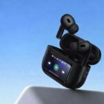 Cuffie Auricolari Display bluetooth controllo Touch wireless BT 5.4 iOS Nere - immagine 2