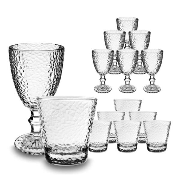 set 12 bicchieri calici 300 ml