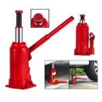 Cric idraulico a bottiglia martinetto 4T sollevatore sollevamento auto camper - immagine 4