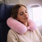 Cuscino da viaggio per cervicale collo collare 100% memory foam aereo auto treno - immagine 2