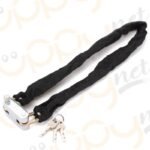 Catena + lucchetto antifurto metallo per scooter moto da bici rivestito 3 chiavi - immagine 2