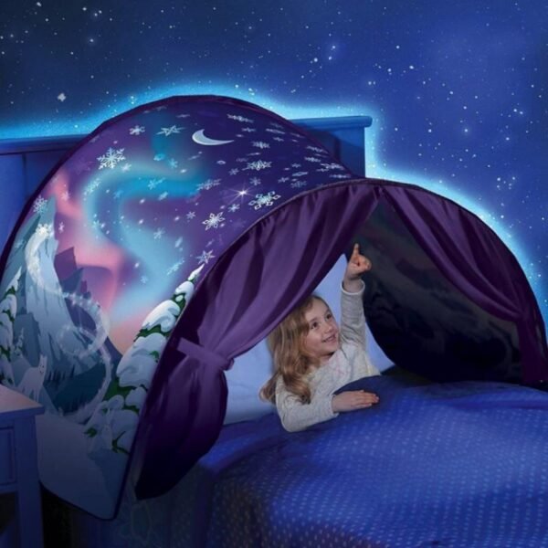 tenda bambini letto unicorno o foresta