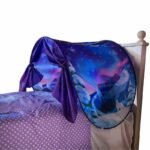 Tenda da letto bambini bimbi pieghevole pop up gioco cameretta foresta unicorno - immagine 5