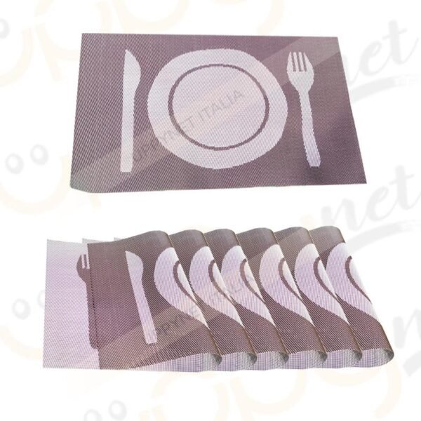 Set 6 Pezzi tovaglietta con Disegno