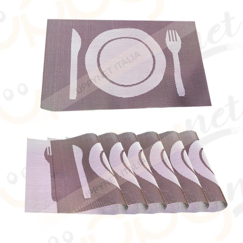 Set 6 Pezzi tovaglietta con Disegno