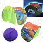 tenda bambini letto dinosauri spazio
