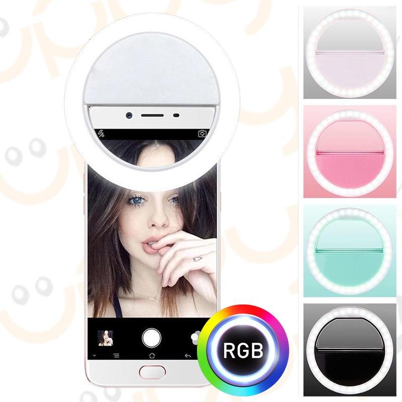LAMPADA LUCE LED ANELLO SMARTPHONE PER SELFIE